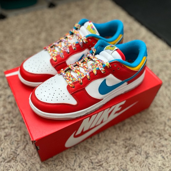 Nike Dunk Low QS, 7.5 Men’s / 9 Women’s, Fruity Pebbles x LeBron James - Picture 3 of 11